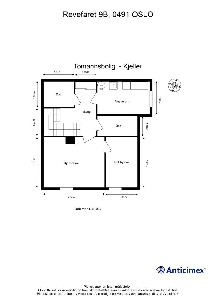 Plantegning - Kjeller