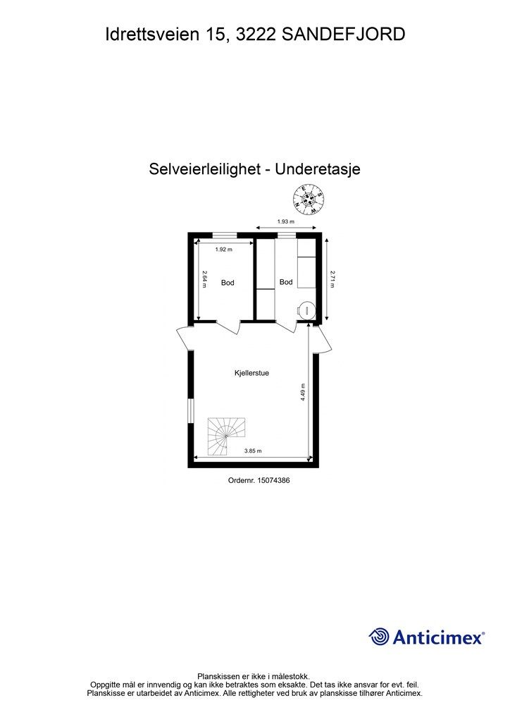 Plantegning Underetasje
