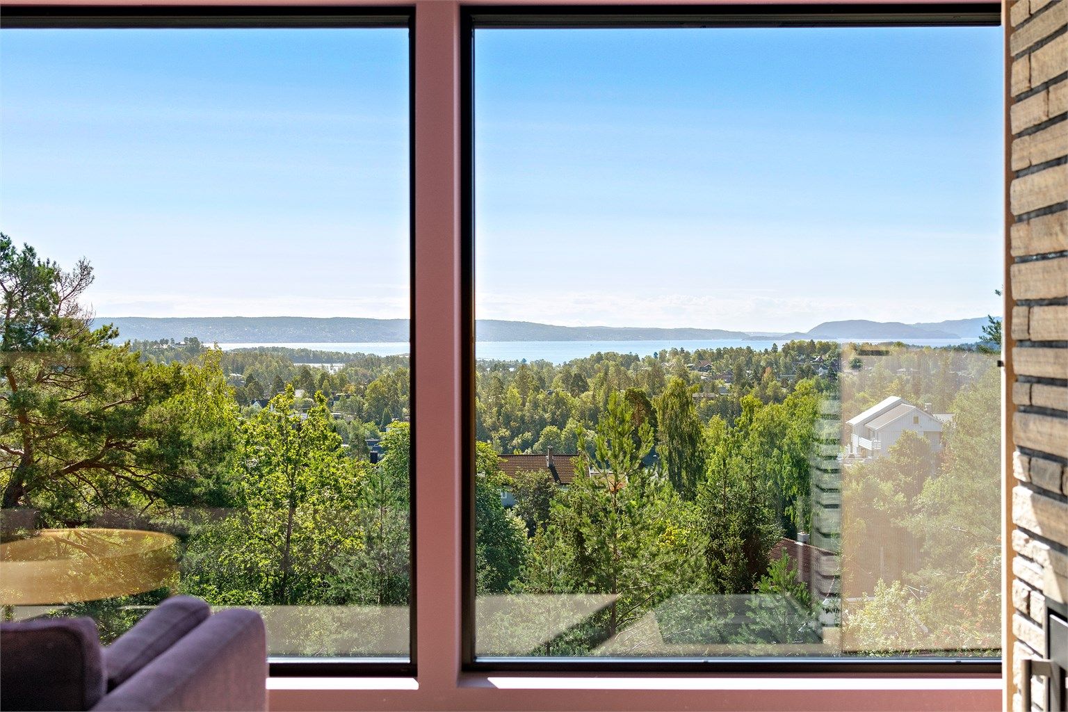 Fantastisk utsikt fra stuen.