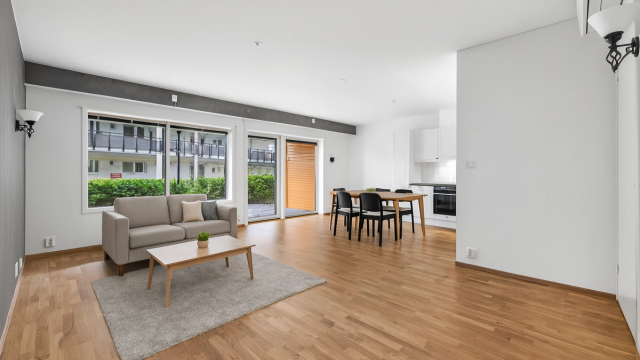 Koselig 3-roms eierleilighet sentralt i Bjørkelangen