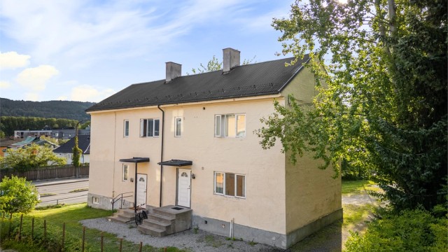 Praktisk avstand til bykjernen med "alle" servicetilbud. Foto: Ole Thorgeir Solheim Thoresen