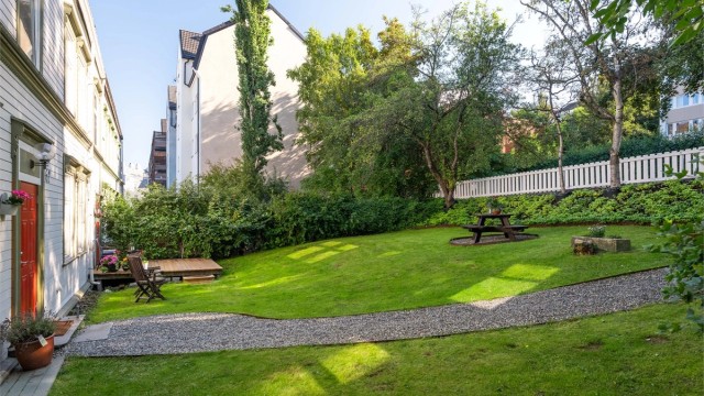 Sjelden pen hage i et noe tilbaketrukket strøk på Møllenberg.