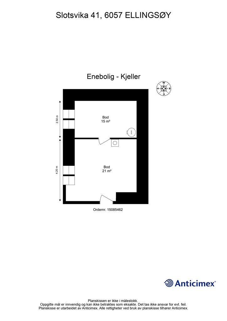 Plantegning kjeller