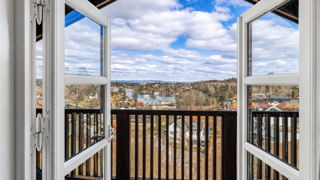 Fantastisk utsikt fra hovedsoverommet.