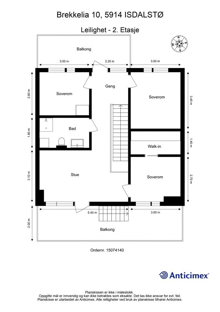 Plantegning 2. etasje