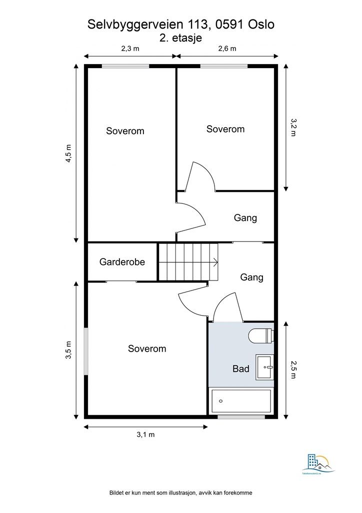 Plantegning - 2. etasje