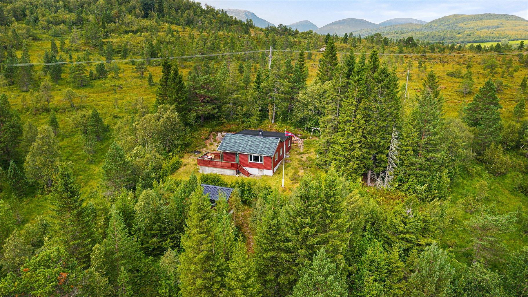 En flott fritidseiendom med en attraktiv og sentral beliggenhet på fjellet