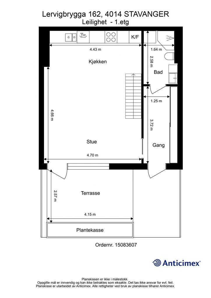 Plantegning 1.etg.