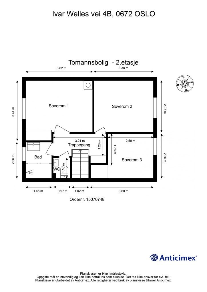 Plantegning - 2.etasje. 