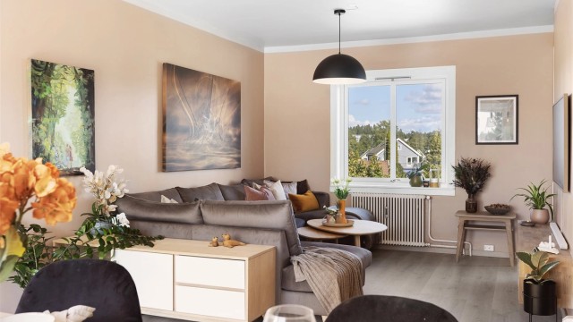 Her får du gode lysforhold og en gjennomtenkt planløsning.