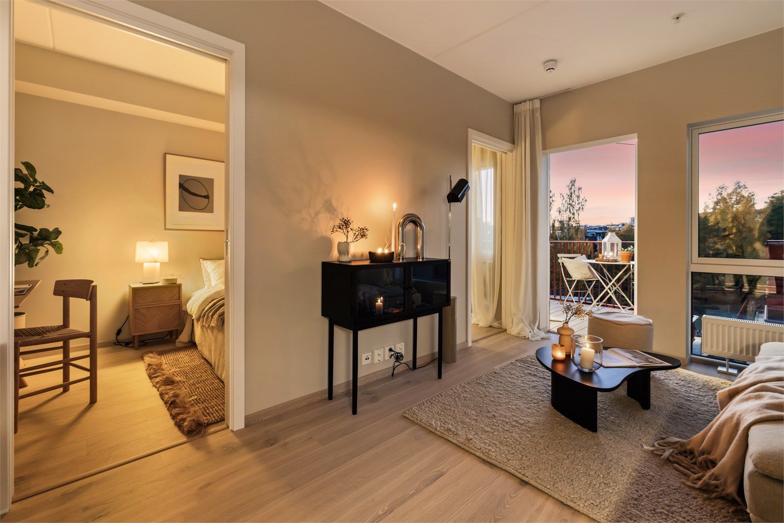 Helt ny og ubebodd 2-roms leilighet med IN-ordning, balkong på 6kvm og felles takterrasse. Foto: CASP 