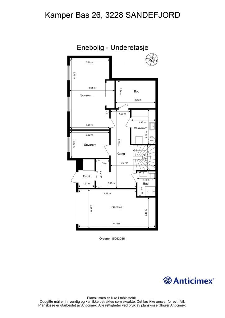 Plantegning underetasje