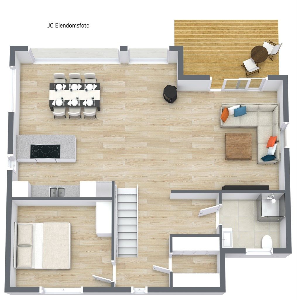 3 D plantegning 2.etasje