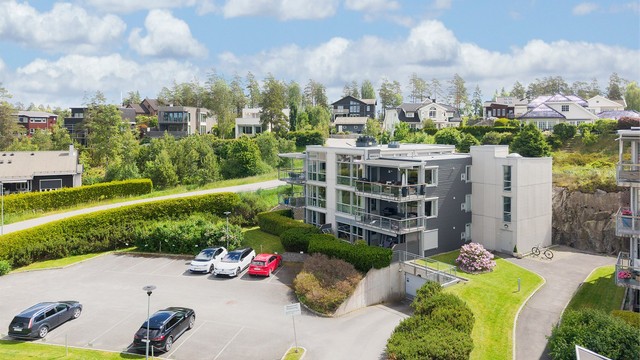 Sameiet består av 34 boligseksjoner fordelt på 5 bygg.