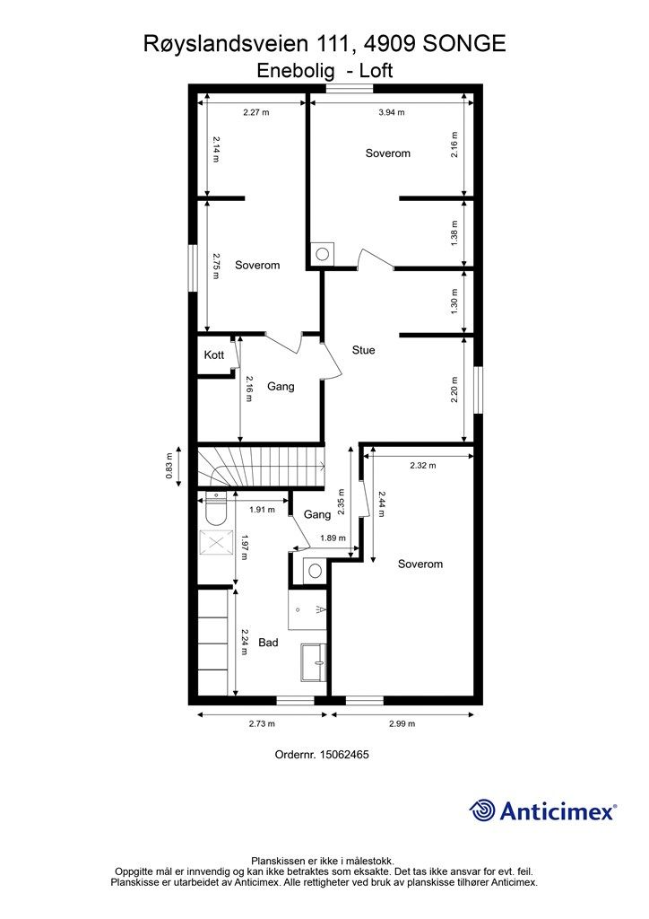 Plantegning 2. etasje