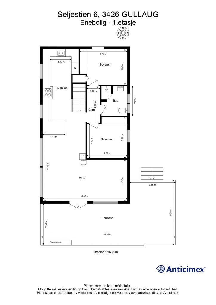 Plantegning - 1. etasje