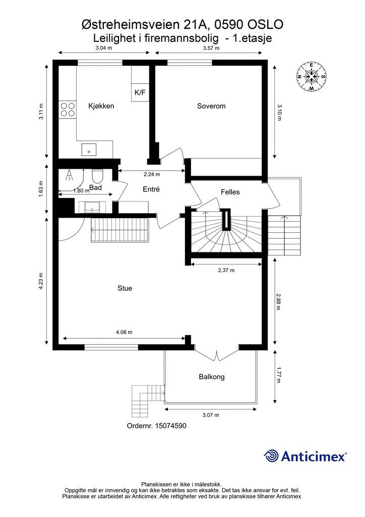 Plantegning - 1. etasje