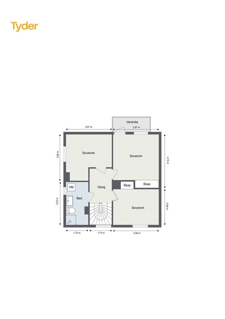 Plantegning - 2. Etasje.