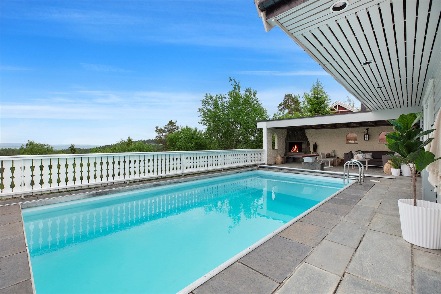 Upåklagelig utsikt mot Romeriksområdet