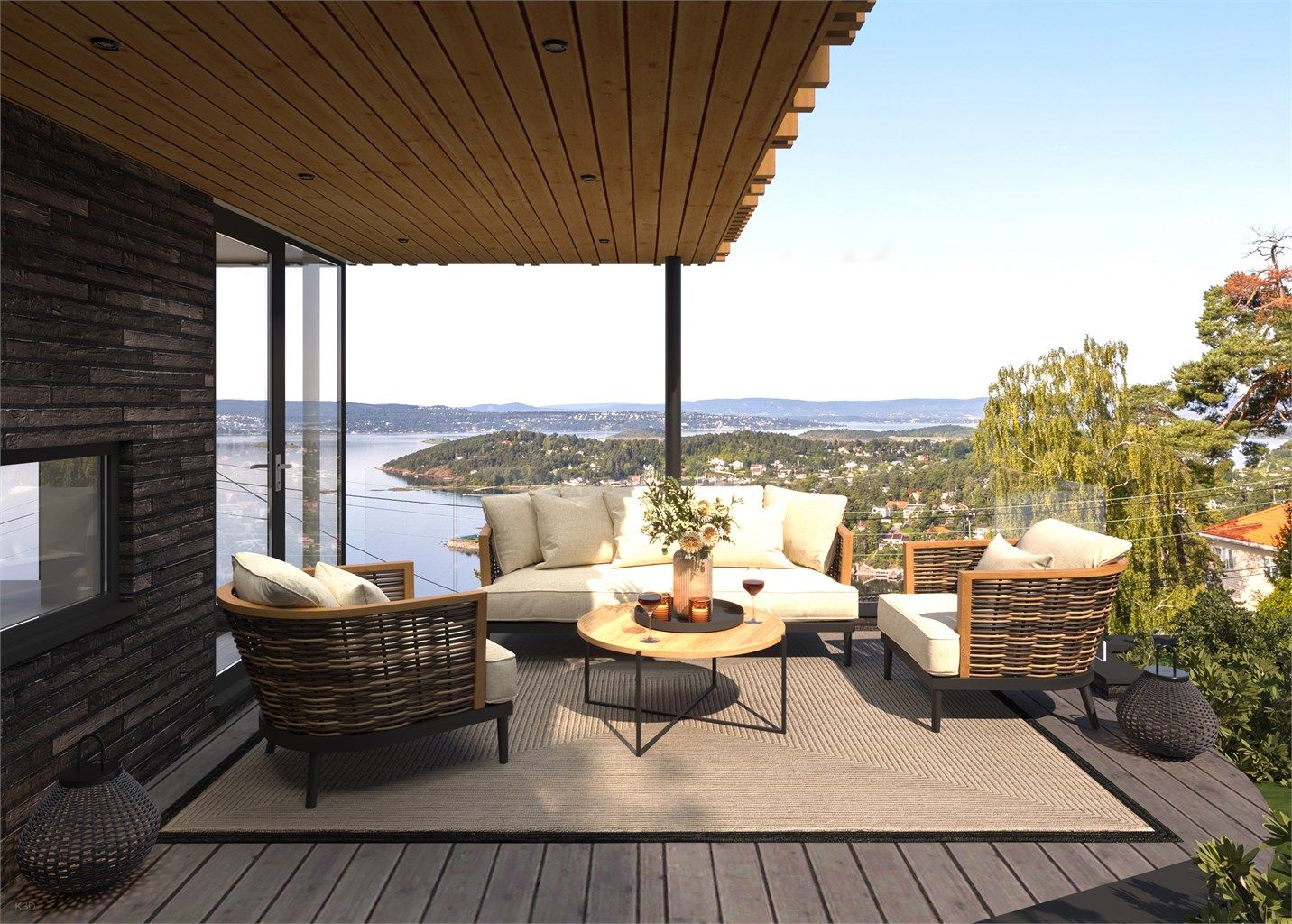 Illustrasjon av bolig som det er gitt rammetillatelse på