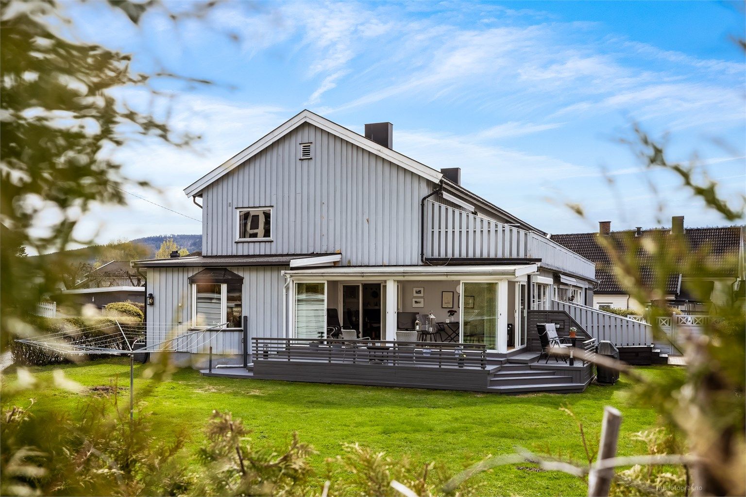 Pent og utvidet enderekkehus med 3 etasjer.
Foto: Haiman Askari