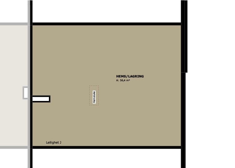 Plantegning hems/lagring