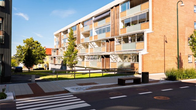 Håkons gate 5 F presenteres av Raymond Bøhn i Krogsveen. Fotograf: Kristoffer Berg Kristiansen