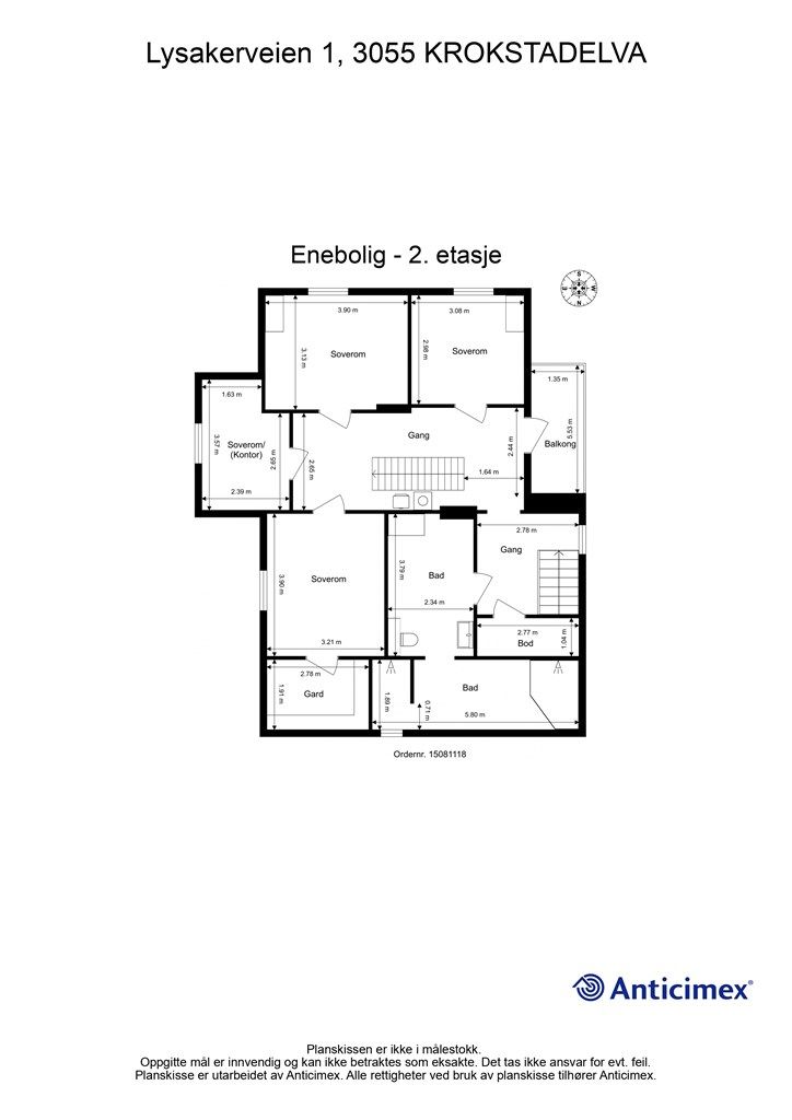 Plantegning 2. etasje