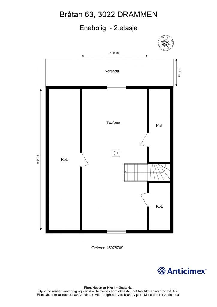 Plantegning - 2. etasje
