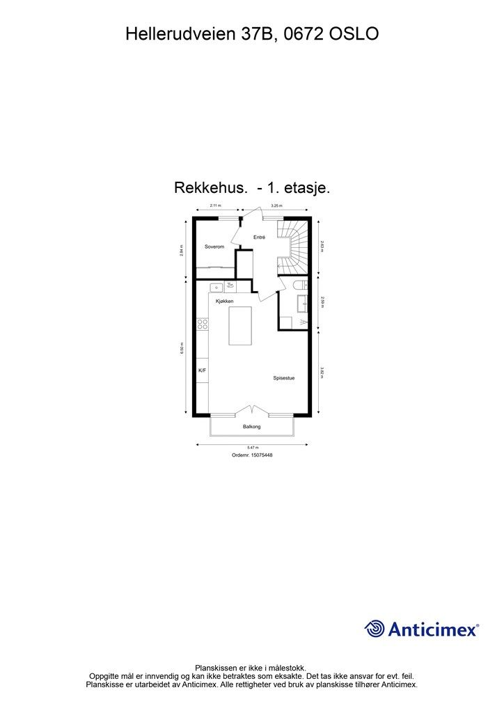 Plantegning 1. etasje.