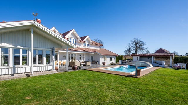 Her er det god plass for både avslapning og lek.