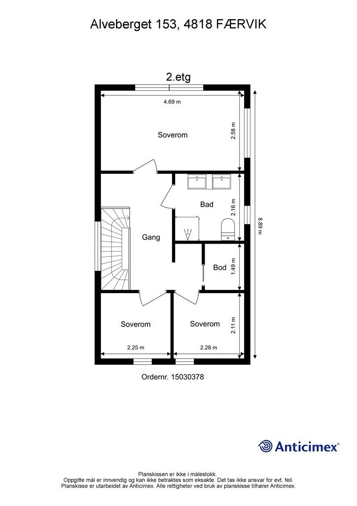 Plantegning 2. etasje