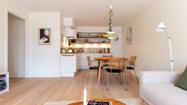 Tidløst og delikat kjøkken pusset opp i 2022.