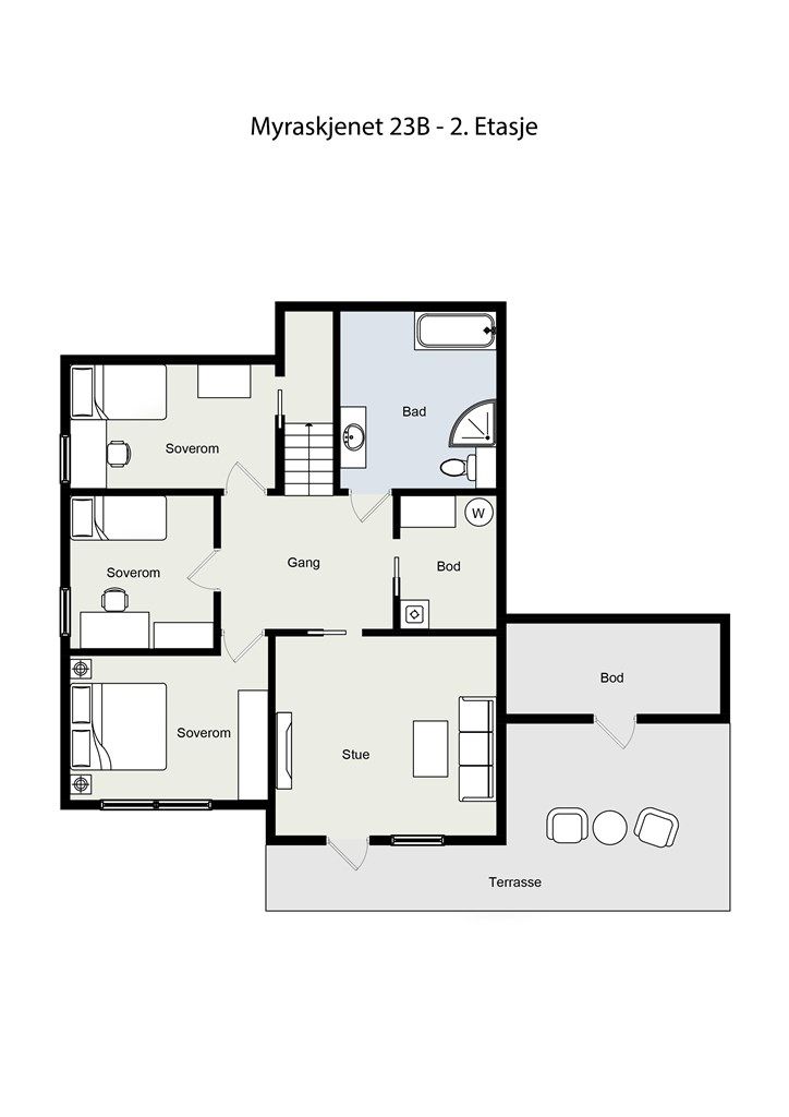 Plantegning 2. etasje