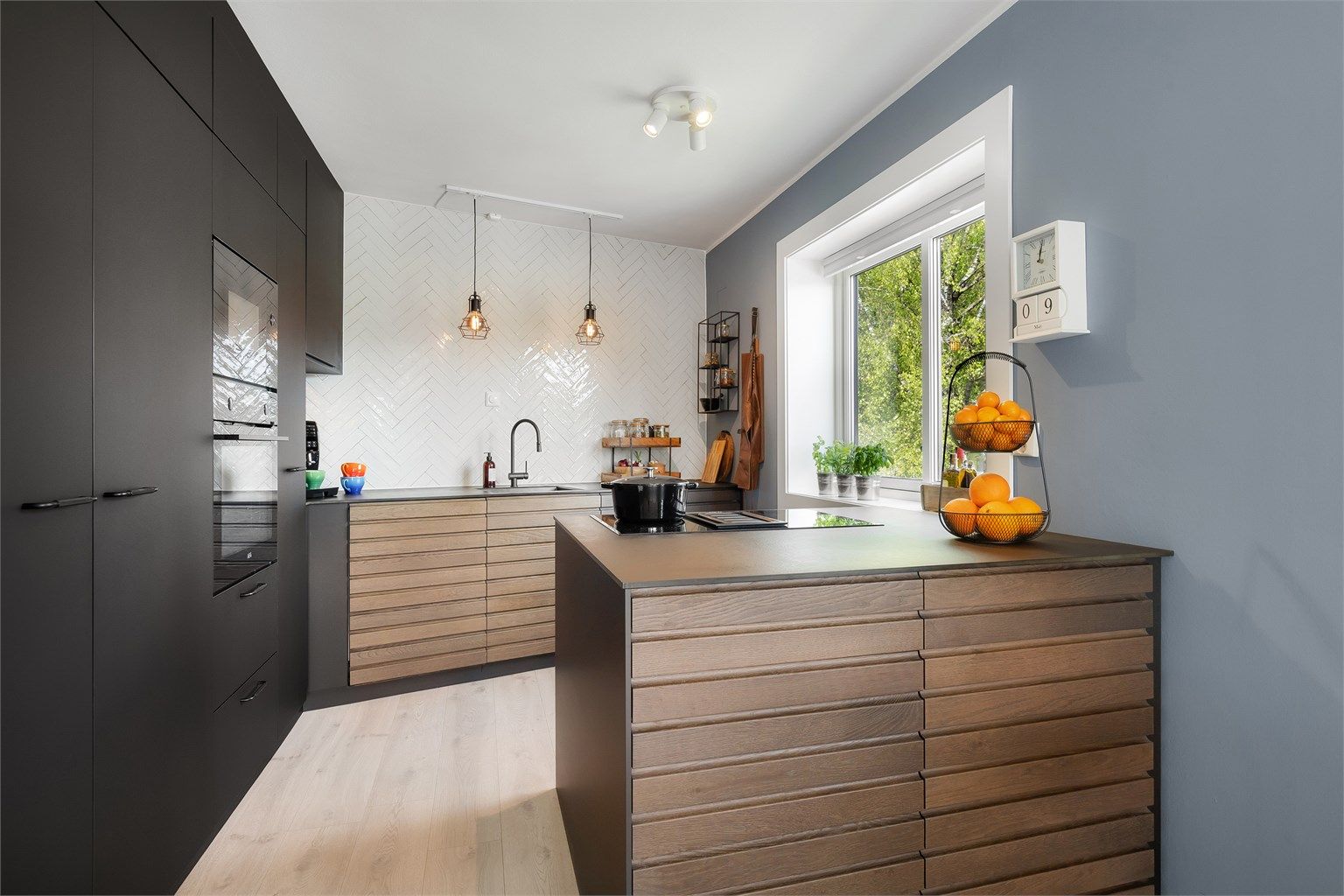 Kjøkkenet ble pusset opp i 2020 med Kvik som kjøkkenleverandør