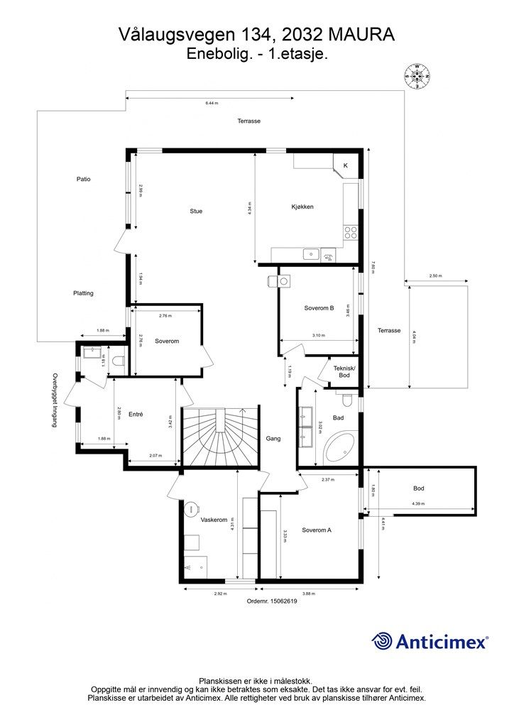 Plantegning 1. etasje