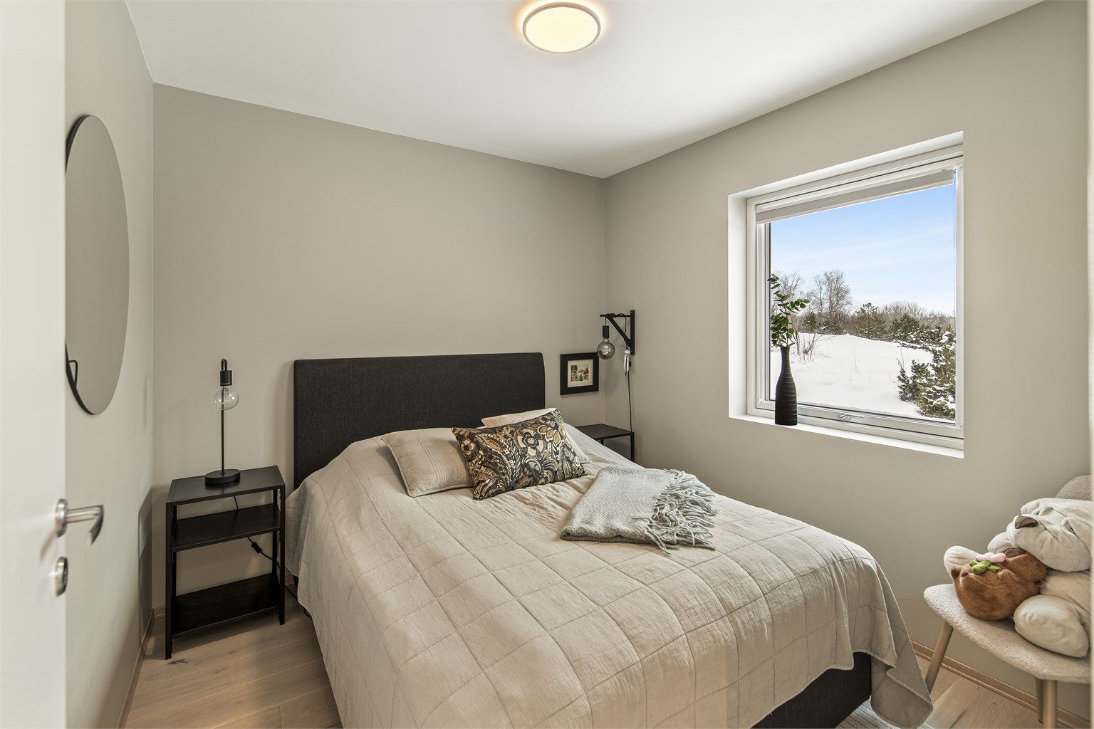 Kiserødveien 67 B er innredet med 3 soverom i øverste etasje 