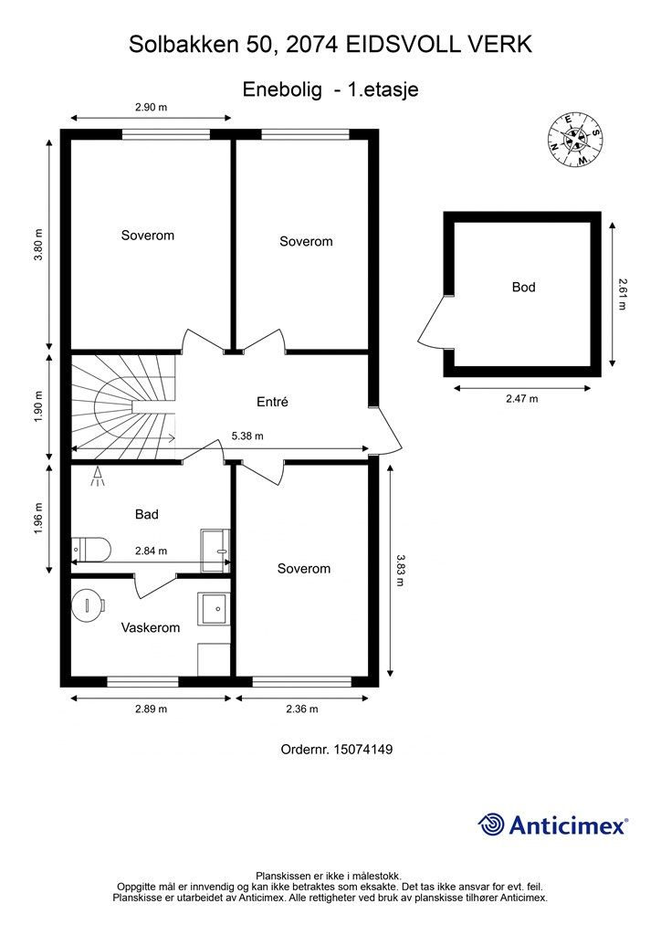 Plantegning 1.etasje