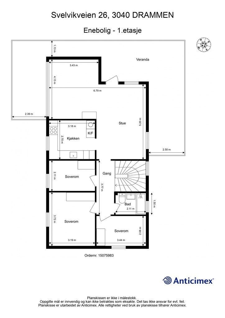 Plantegning - 1. etasje