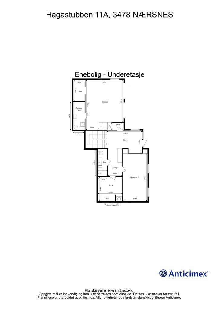 Plantegning underetasje 