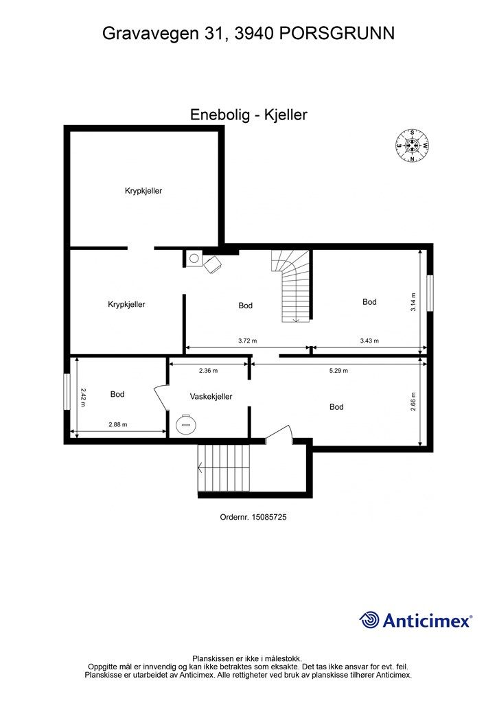 Plantegning - Kjeller
