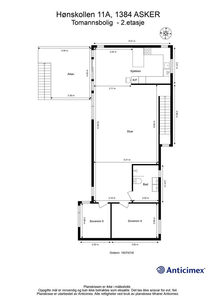 Plantegning 2.etasje