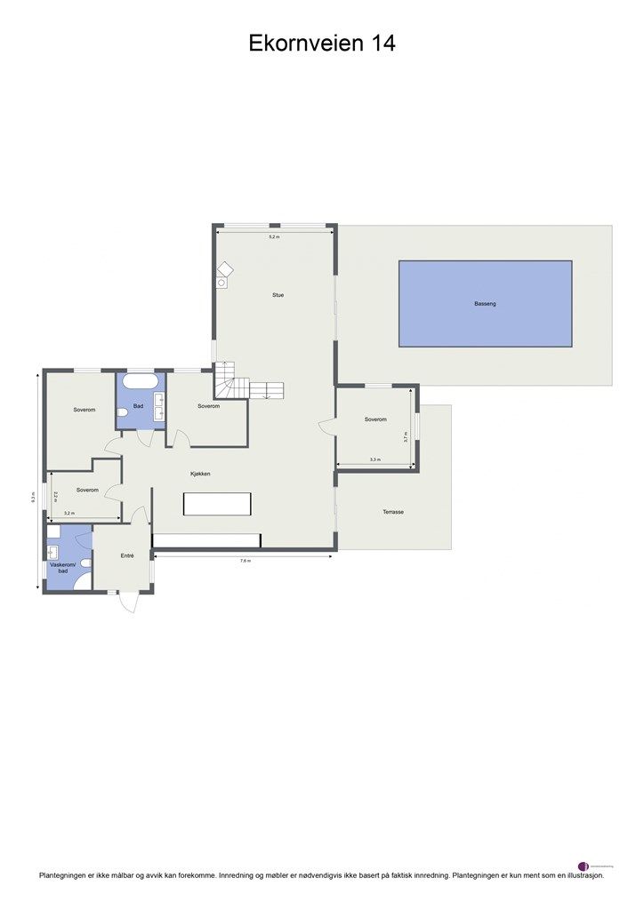 Plantegning 1. etasje 