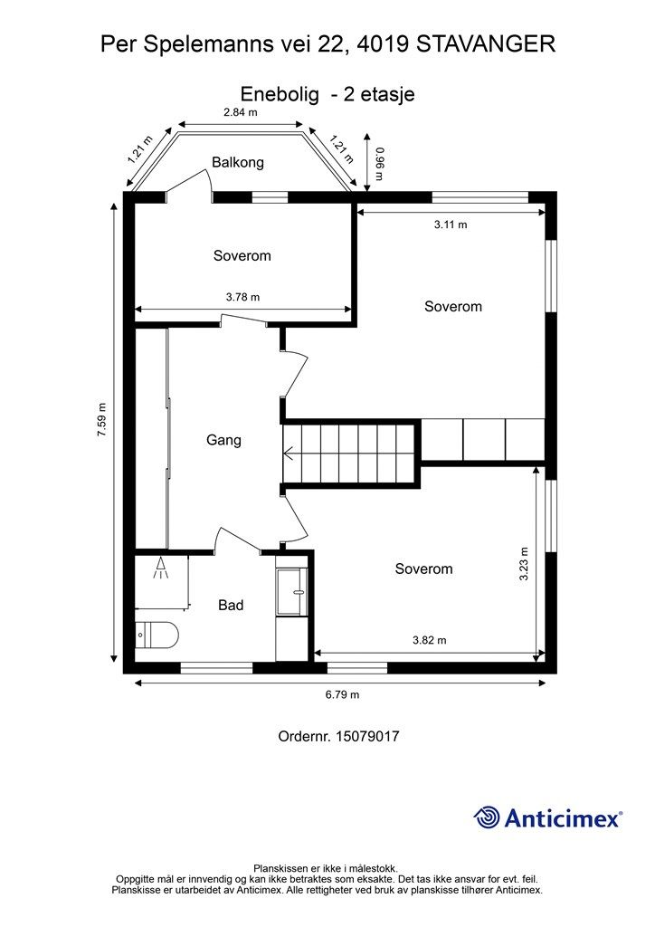 Plantegning 2 etasje