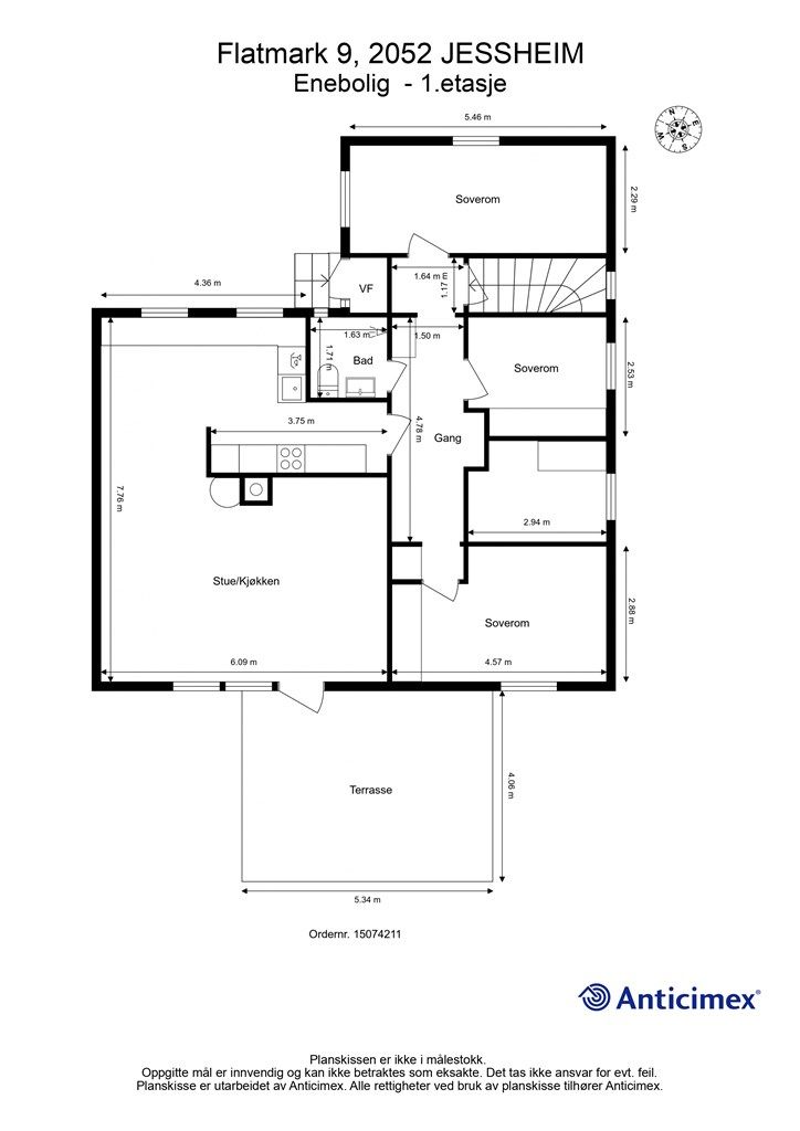 Plantegning 1.etasje 