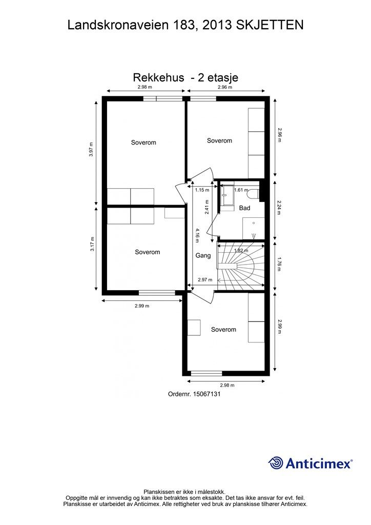 Plantegning 2. etasje. 