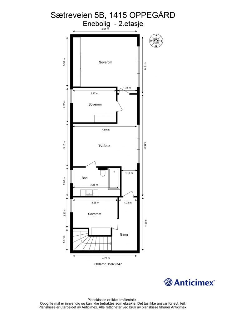 Plantegning - 2. etasje