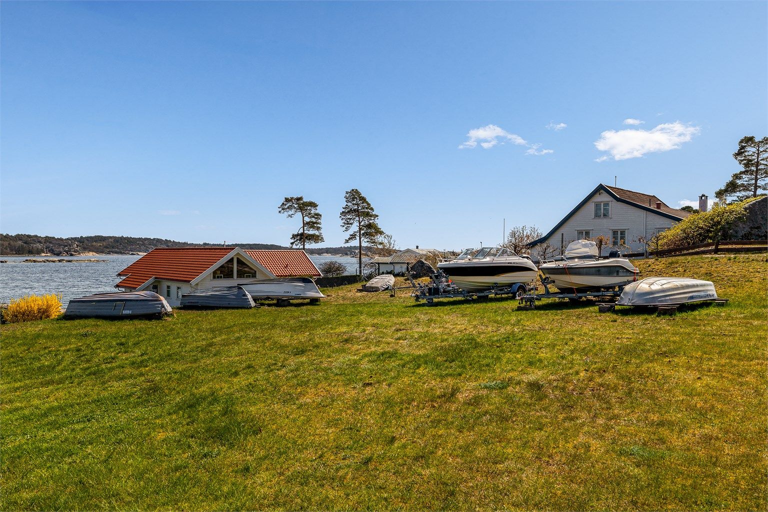 Fellesområdet byr på arealer for lek og moro.