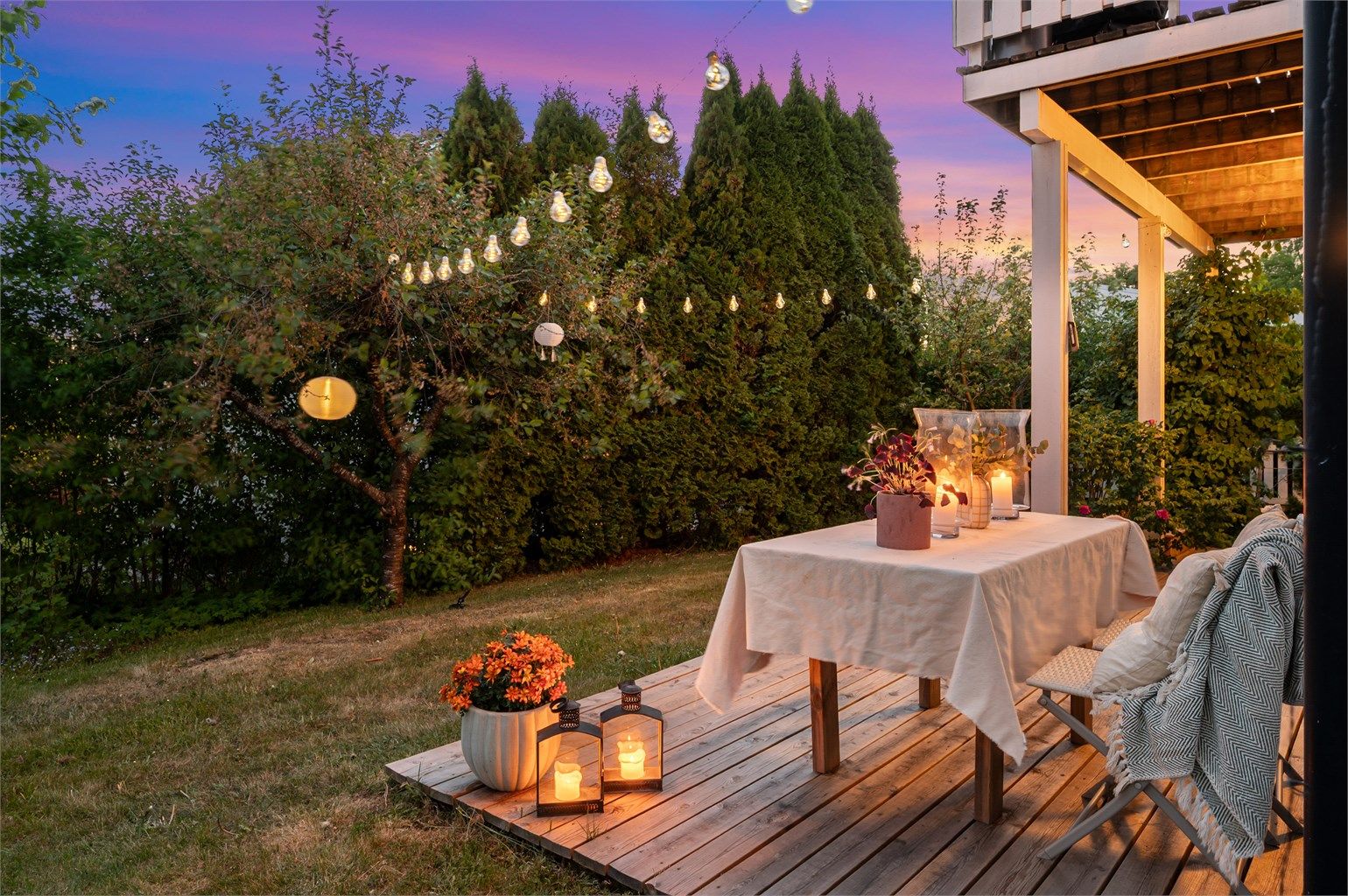 Markterrasse - kveldstid.