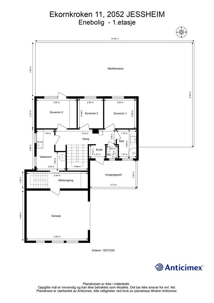 Plantegning 1.etasje
